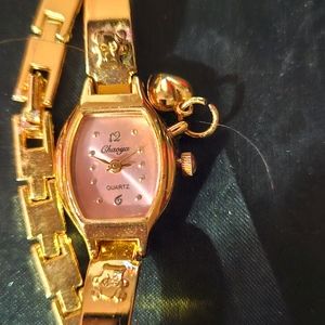 Gold * SS TEddy love watch